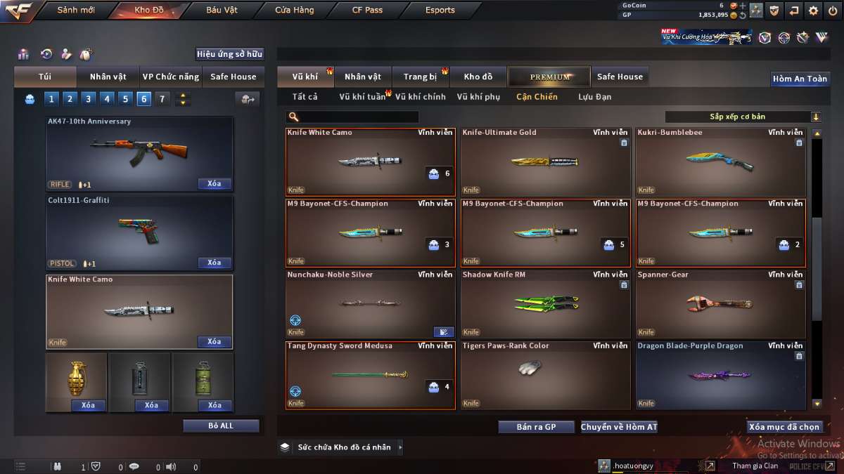 shop acc cf uy tin gia re